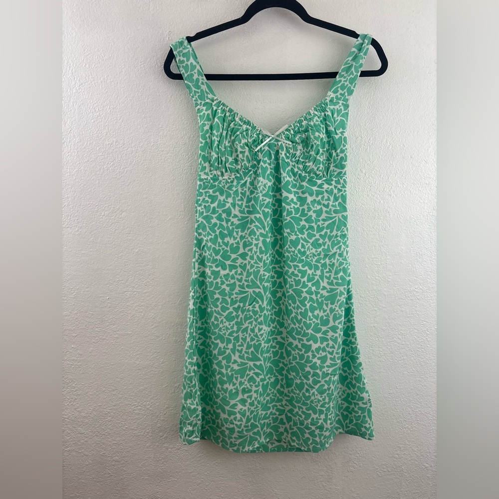 Rebelflow Printed green sleeveless Tank Mini Dress size M